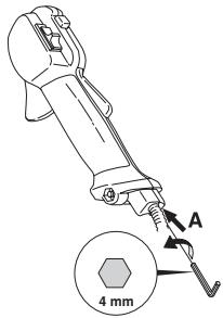 HUSQVARNA 355 RX - Afstellen van het startgastroerental (355RX, 355FRM) - 1