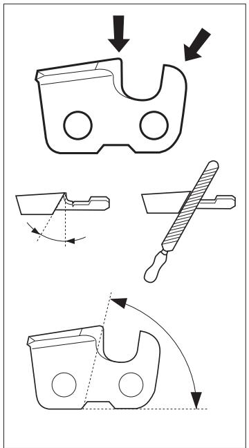 HUSQVARNA ACCESSOIRE DE SCIAGE - A Généralités relatives à l'affutage des dents - 1