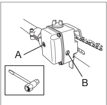 HUSQVARNA ACCESSOIRE DE SCIAGE - Réglage du graissage de la chaîne - 1