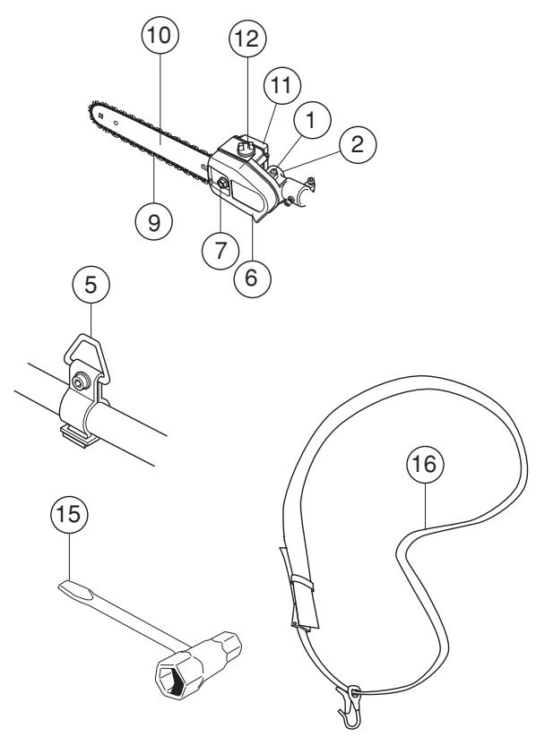 HUSQVARNA ACCESSOIRE DE SCIAGE - Supplemento de sierra, sin tubo - 2
