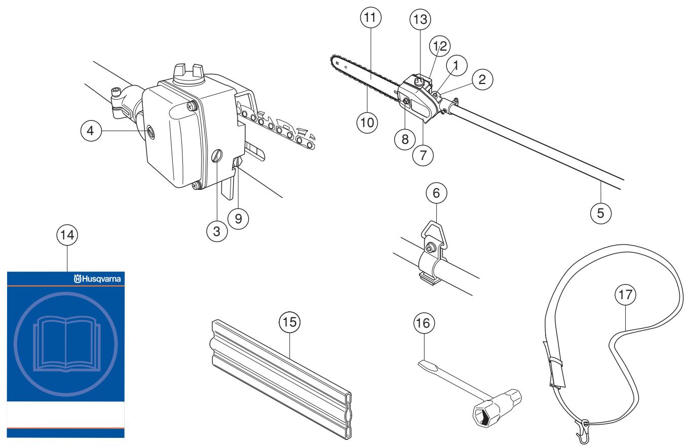 HUSQVARNA ACCESSOIRE DE SCIAGE - Accessoire de sciage avec tube de transmission - 1