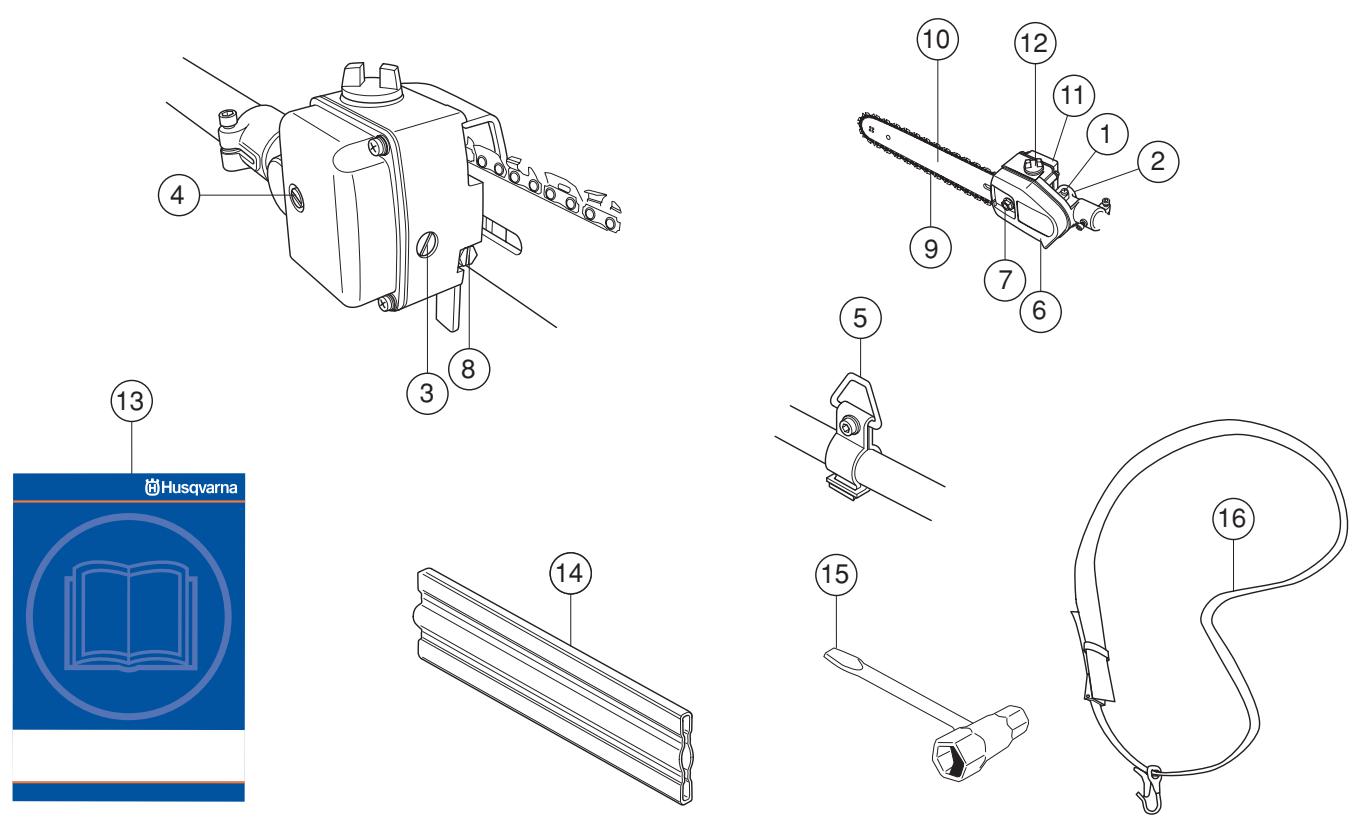 HUSQVARNA ACCESSOIRE DE SCIAGE - Saw attachment without shaft - 1