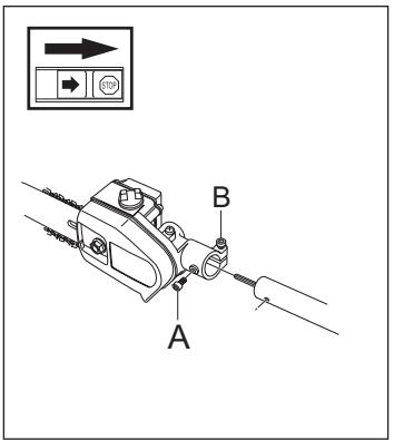 HUSQVARNA ACCESSOIRE DE SCIAGE - Fitting the cutting head (Saw attachment with shaft) - 1