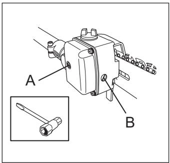 HUSQVARNA ACCESSOIRE DE SCIAGE - Ajuste de la lubricación de la capena - 1