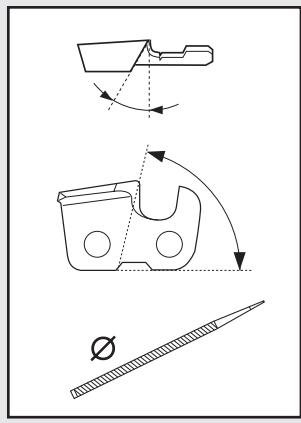 HUSQVARNA ACCESSOIRE DE SCIAGE - A Généralités relatives à l'affutage des dents - 5