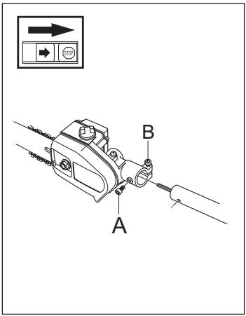 HUSQVARNA ACCESSOIRE DE SCIAGE - Montage de la tete de coupe (Accessoire de sciage avec tube de transmission) - 1