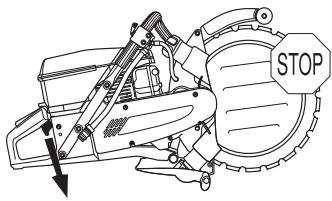 HUSQVARNA K 960 RING - Blocage de l'accélération - 4