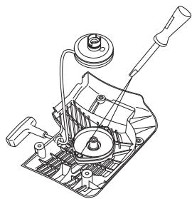 HUSQVARNA K 960 RING - Remplacement d'un ressort de rappel rompu - 4