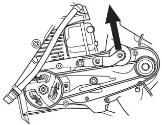HUSQVARNA K 960 RING - Tension de courroie/remplacement de la courroie d'entraînement - 2