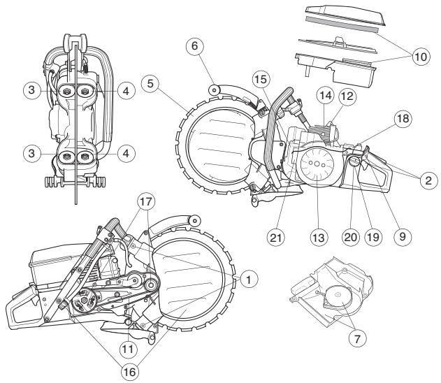 HUSQVARNA K 960 RING - Instructions d'entretien générales - 1