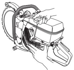 HUSQVARNA K 960 RING - Montage du lanceur - 1