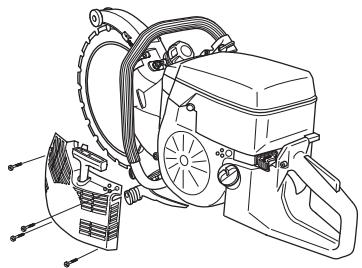 HUSQVARNA K 960 RING - Remplacement d'un ressort de rappel rompu - 2