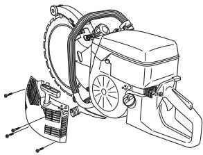 HUSQVARNA K 960 RING - Remplacement d'une corde de lanceur rompue ou usée - 2