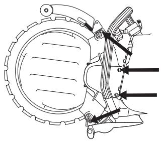 HUSQVARNA K 960 RING - Démontage du rouleau de guidage complet - 1