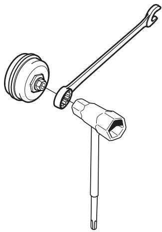 HUSQVARNA K 960 RING - Remplacement des rouleaux d'appui/rouleaux de guidage - 1