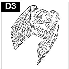 Technical line drawing of a folded garment or pattern piece (no text or symbols)