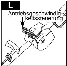 L Antriebsgeschwindig- keitssteuerung