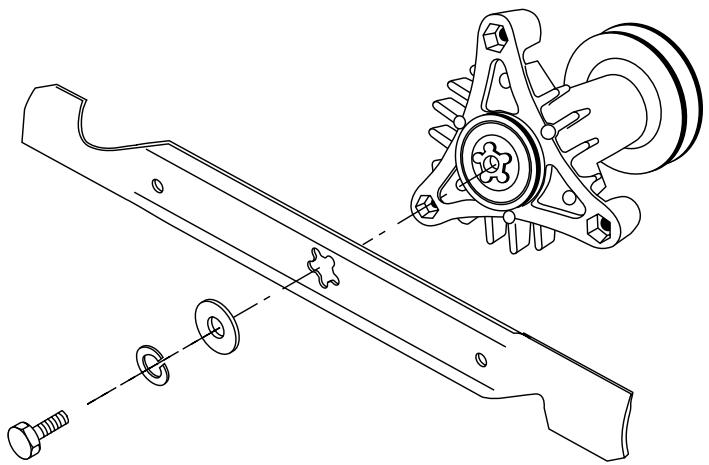 HUSQVARNA YTH 151 - POUR RETIRER LES LAMES - 1