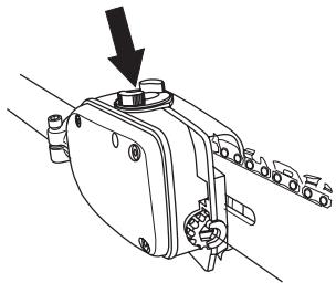 HUSQVARNA PA 1100 - Remplissage d'huile - 1