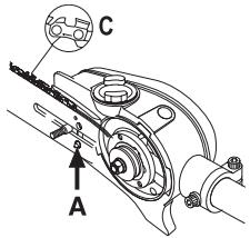 HUSQVARNA PA 1100 - Montage du guide-chaine et de la chaine - 1