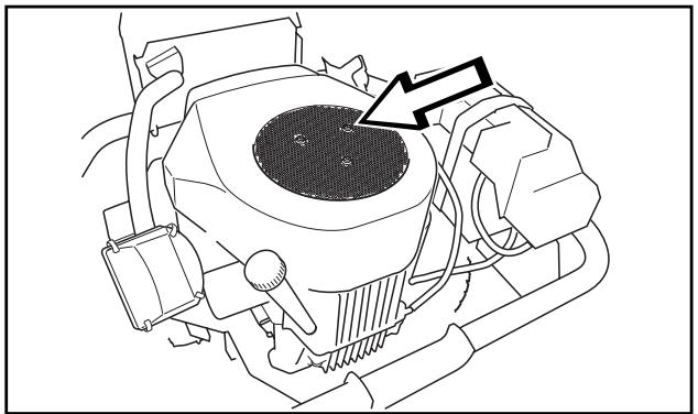 HUSQVARNA RIDER PROFLEX 21 II - Contrôle de la prise d'air de refroidissement du moteur - 1