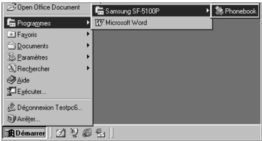 SAMSUNG LASER SF-5100 - Utilisation du réseau sur votre ordinateur (pour sf-5100p seulement) - 1