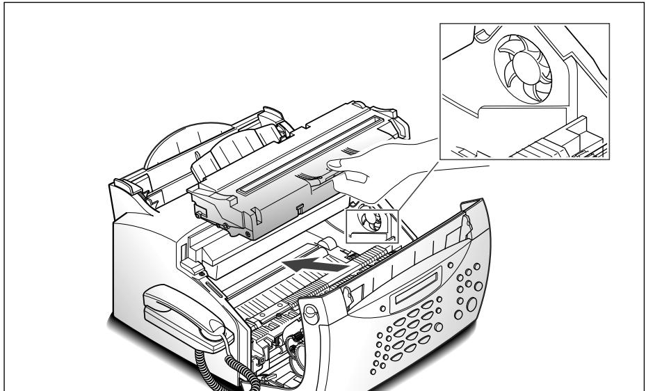 SAMSUNG LASER SF-5100 - Réinstaller la cartouche et fermez le couvercle. - 5