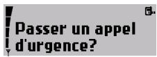 NOKIA HSU-4 - Pour émettre un appel d'urgence - 1