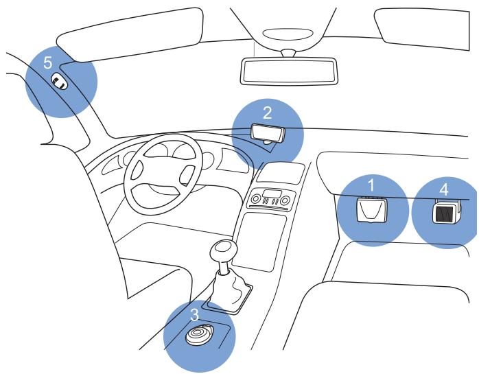 NOKIA HSU-4 - Votre kit vehicule Nokia 610 - 1