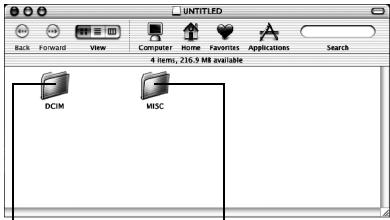 JVC GR-D770 - Inhalt von Speicherkarten ansehen (Macintosh) - 1