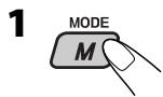 JVC KD-G321 - Selecting the playback modes - 1