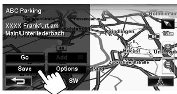 JVC KW-NT3E - Scroll the map to select the position you want to select as a destination. - 3