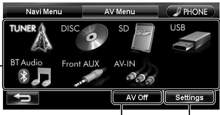 JVC KW-NT3E - Common operations on AV screens - 1