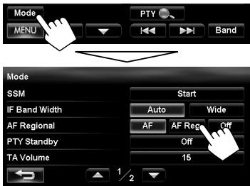 JVC KW-NT3E - To change the Network-Tracking Reception setting - 1