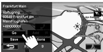 JVC KW-NT3E - Scroll the map to select the position you want to select as a destination. (E88 page 16) - 2