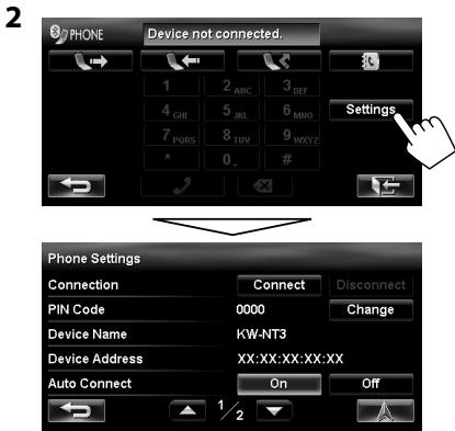 JVC KW-NT3E - For Bluetooth mobile phone - 2