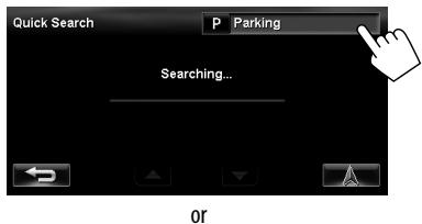JVC KW-NT3E - Select one of the [Quick Search] buttons whose category you want to change. - 2