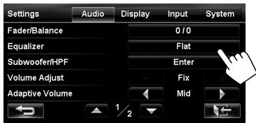 JVC KW-NT3E - Sound equalization - 2