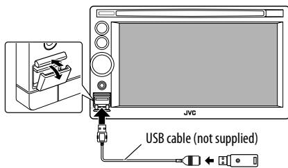 JVC KW-NT3E - Connecting USB device - 1