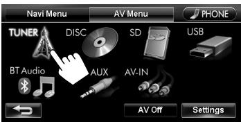 JVC KW-NT3E - Selecting the playback source - 1