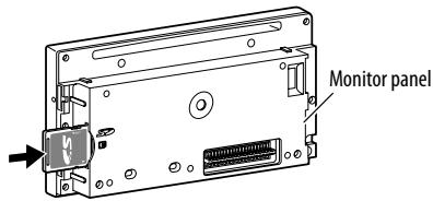 JVC KW-NT3E - Insert an SD card. - 1