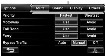 JVC KW-NT3E - Navigation menu items - 4