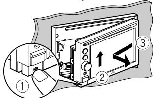 JVC KW-NT3E - Detach the monitor panel. - 1
