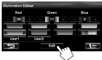 JVC KW-NT3E - After selecting a colour in step 4 on the left... - 1