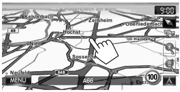 JVC KW-NT3E - To scroll the map - 1