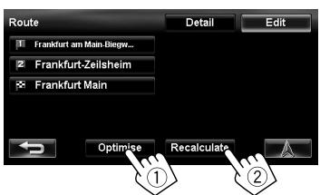 JVC KW-NT3E - Change the sequence of the destination/via points. - 1
