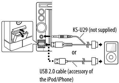 JVC KW-NT3E - Connecting iPod/iPhone - 1