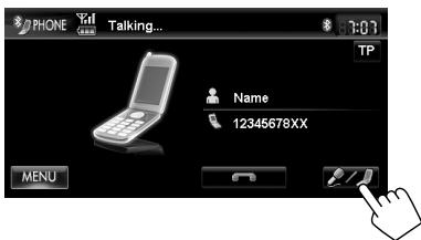 JVC KW-NT3E - Switching between handsfree mode and phone mode - 1