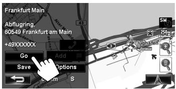 JVC KW-NT3E - Starting guidance to the destination or via point - 1