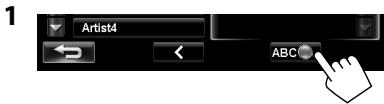 JVC KW-NT3E - Searching items in the selected category by alphabet and number - 1